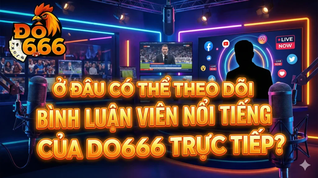 Ở đâu có thể theo dõi bình luận viên nổi tiếng của Do666 trực tiếp?