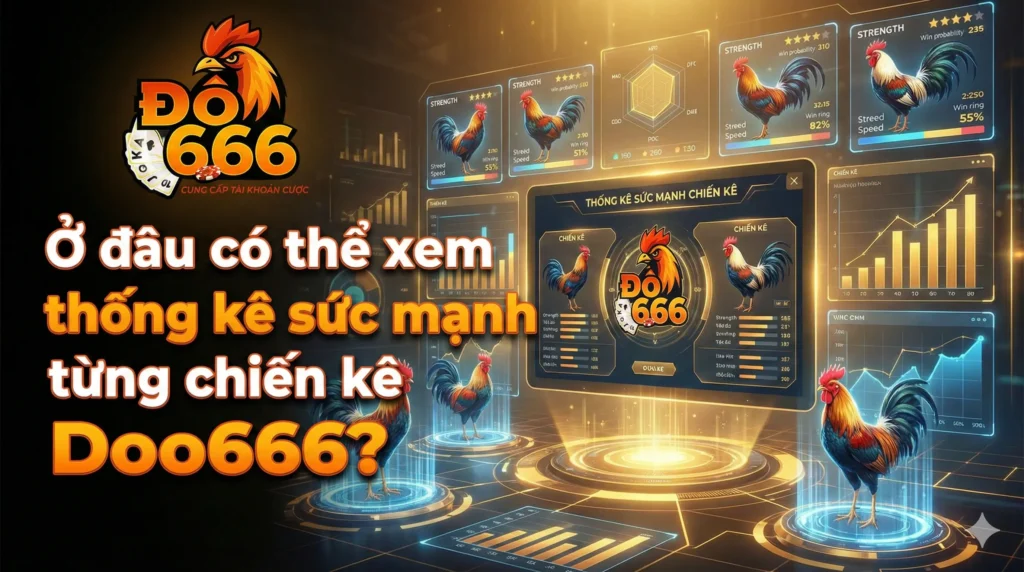Ở đâu có thể xem thống kê sức mạnh từng chiến kê Do666?