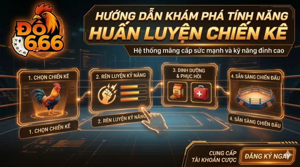 Hướng dẫn khám phá tính năng huấn luyện chiến kê Do666 ?