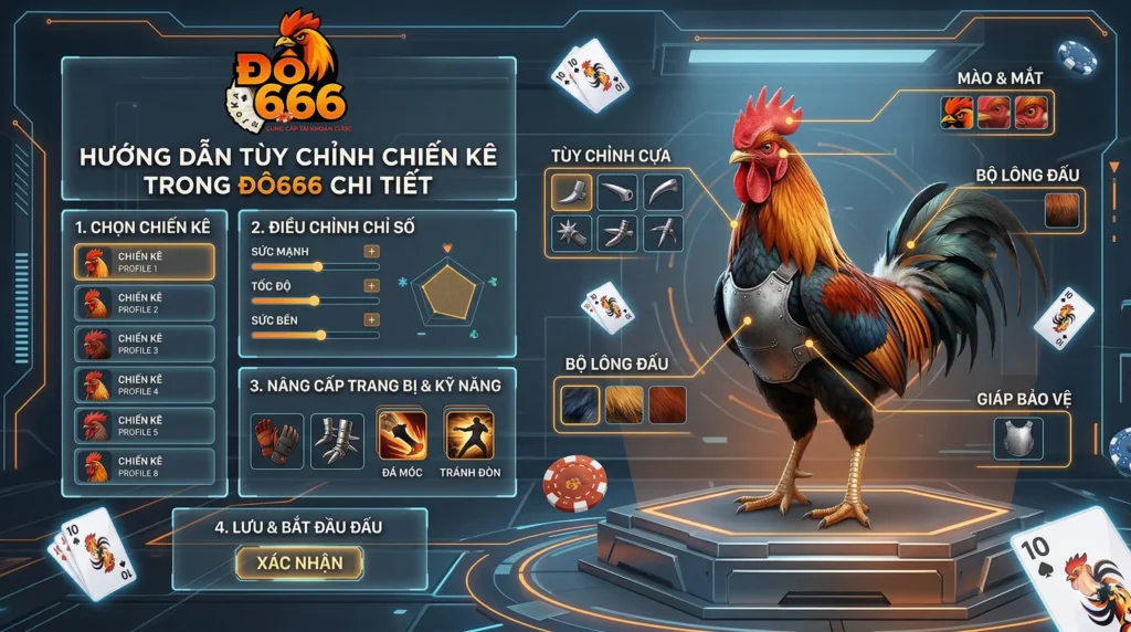 Hướng dẫn tùy chỉnh chiến kê trong Do666 chi tiết ?