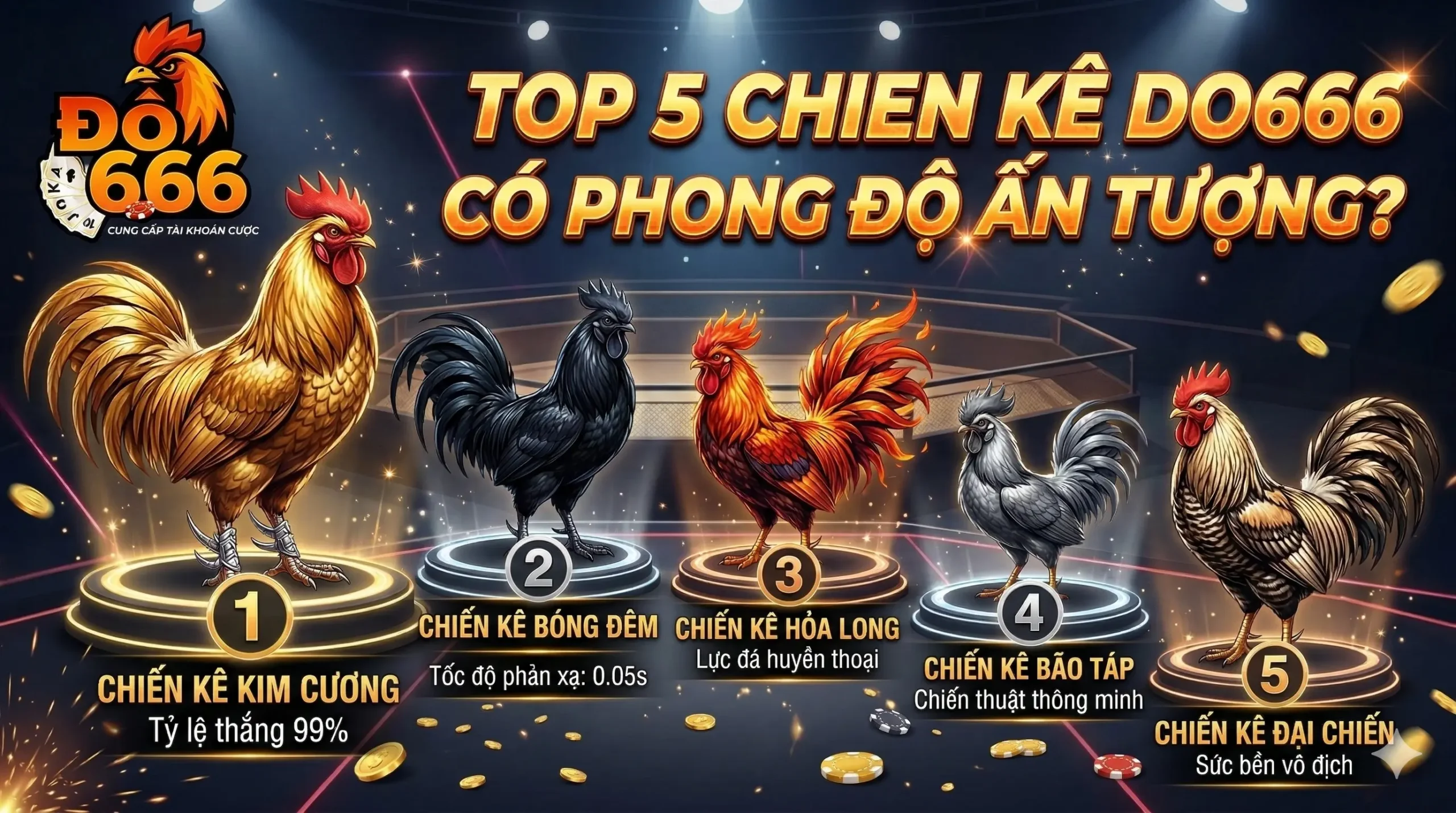 Top 5 chiến kê Do666 có phong độ ấn tượng