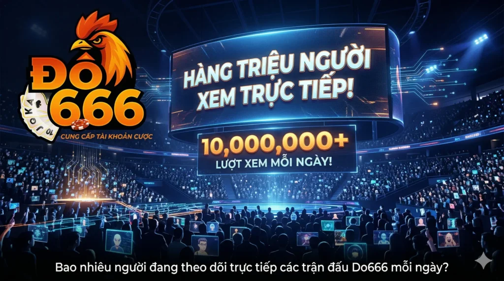 Bao nhiêu người đang theo dõi trực tiếp các trận đấu Do666 mỗi ngày?