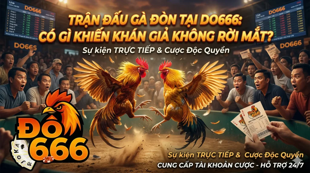 Trận đấu gà đòn tại Do666 có gì khiến khán giả không rời mắt?